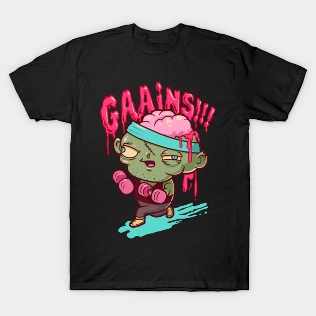 Fitness Zombie T-Shirt by wehkid